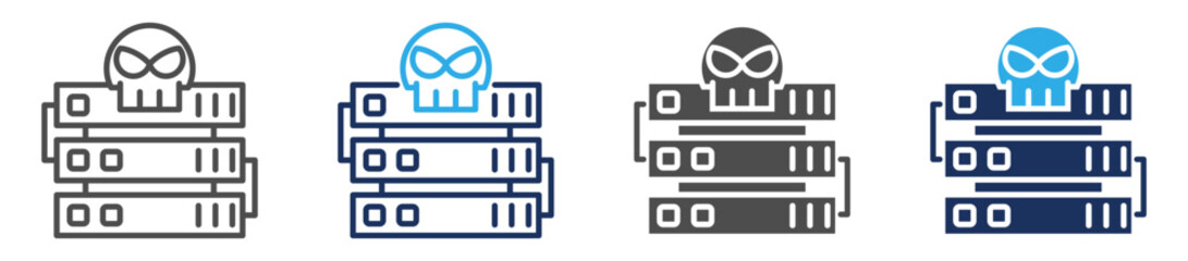 hacking server icon set multi concept © jumiatiniqi