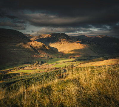 dramatic light in southern Scotland