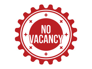 No Vacancy Sign &ndash; Grunge Rubber Stamp Vector