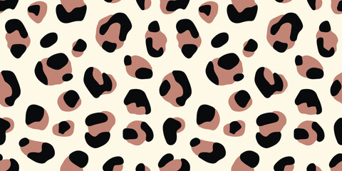 Leopard Animal Print Seamless Vector Pattern © Rashid