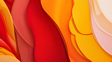 Abstract flowing waves creating colorful layered background