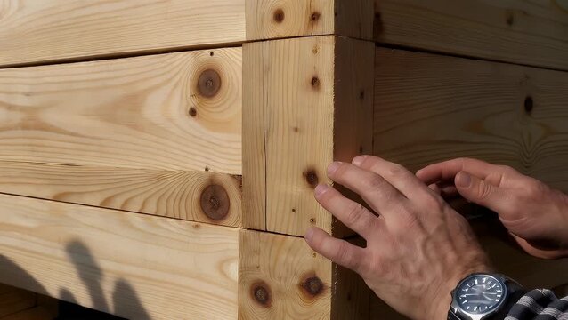 A textured surface comprised of assembled slatted wooden boards typically used for the containment and shipment of various goods