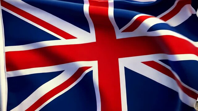 A Vibrant Display of National Pride with the Union Jack Flag, Symbolizing Identity and Heritage Through Its Rich Colors and Iconic Design