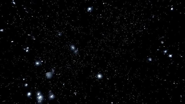 A mesmerizing journey through the vast expanse of space, showcasing a dynamic starry background filled with twinkling lights that evoke the wonders of the cosmos.