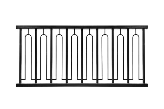 Black steel fence