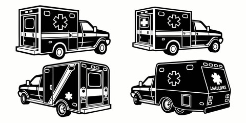 A collection of various types of trucks and their respective countries of origin Vector