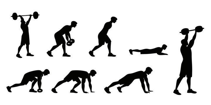 Illustration of human evolution stages from ape-like ancestor to modern human Vector