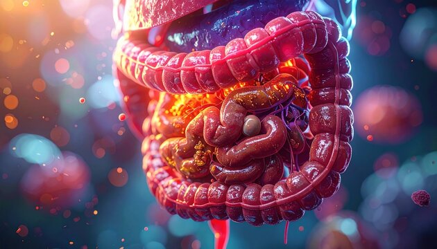 Human digestive system anatomy
