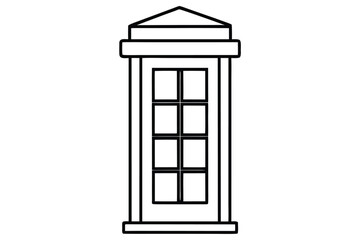 Obraz premium Telephone Booth, Public Call Box