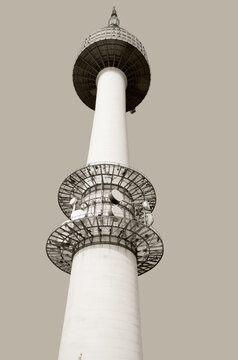 SEOUL, SOUTH KOREA: N tower or YTN Seoul Tower and commonly known as the Namsan or Seoul Tower, is a communication and observation tower located on Namsan Mountain 