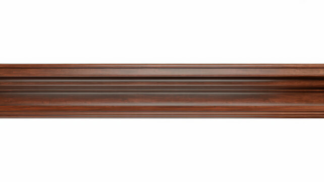 Dark brown wooden molding trim