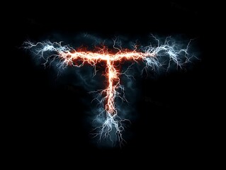 A fiery explosion background with an alpha channel features bright pyrotechnics and glowing sparks forming a shiny Christmas celebration sign on a black night