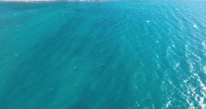 Aerial footage of beautiful lake landscape in tibet,China