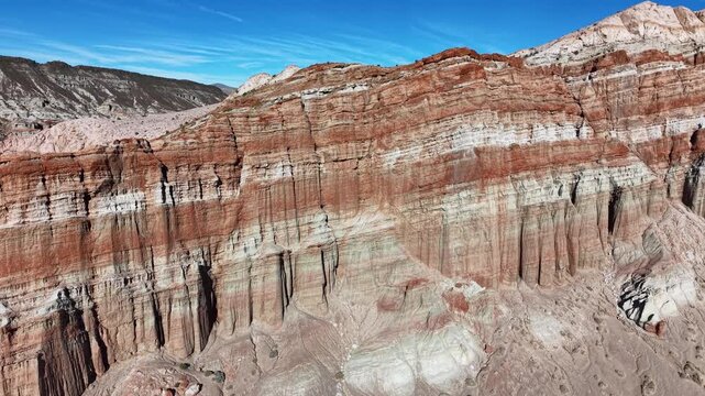CALIFORNIA - 2.24.2026 - Terrific aerial footage raising above California's Red Rock Canyon State Park.