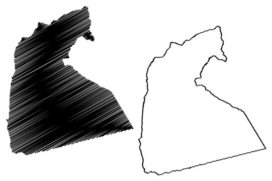 Kisii County (Republic of Kenya, Nyanza Province) map vector illustration, scribble sketch Kisii map