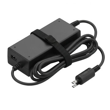 Black power adapter with cord