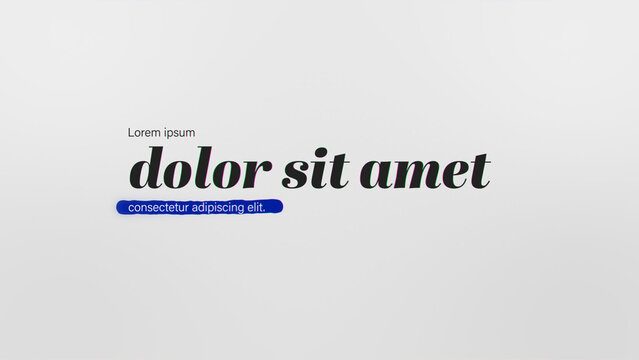 Elegant Line Title - Stylish Editorial Typography Animation with Animated Line Accents for Fashion Videos and Branding Content