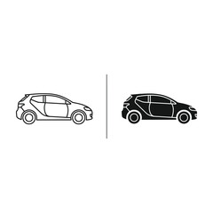 Naklejka premium Car Icons Comparison Business Symbol