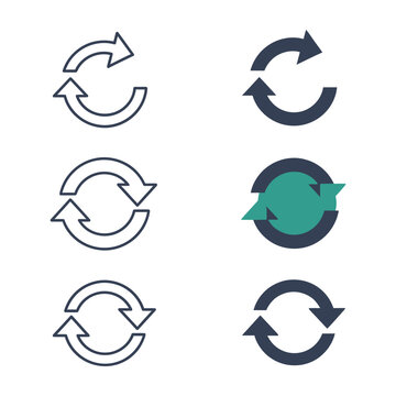 Sync Arrows Icon Data Exchange