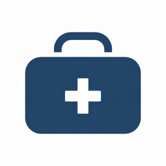 Obraz premium Dark blue second aid box medical box emergency box