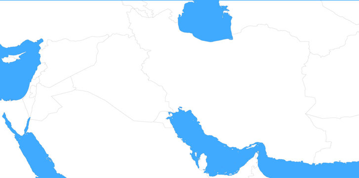 Map of Israel Iran.ai
