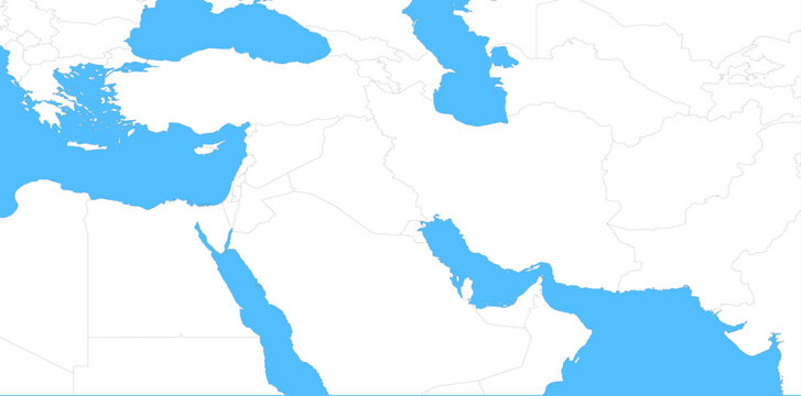 Map of Persia and Iran.ai