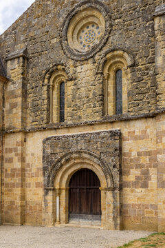 Ancient ROMANESQUE abbey architecture in Valence sur Baise