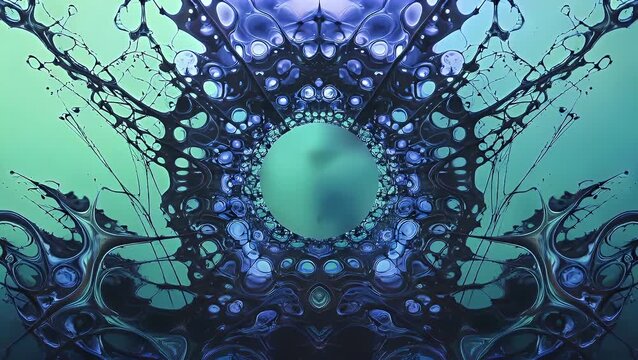 An expansive and vibrant digital backdrop featuring a seamless gradient transition from a luminous turquoise hue to a deeper azure tone, creating a fluid and dynamic aquatic aesthetic