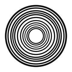 Minimalist Concentric Circles Abstract Geometric Tunnel Background
