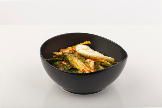 korean Seasoned Cabbage bomdong. Spring Cabbage Bibimbap.