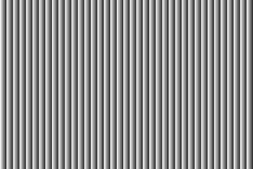 Obraz premium Abstract black and white vertical gradient stripes background with 3D cylindrical effect