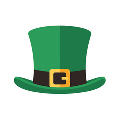 Green Top Hat with Gold Buckle.