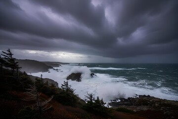 Obraz premium Storm clouds dramatic sky landscape photography