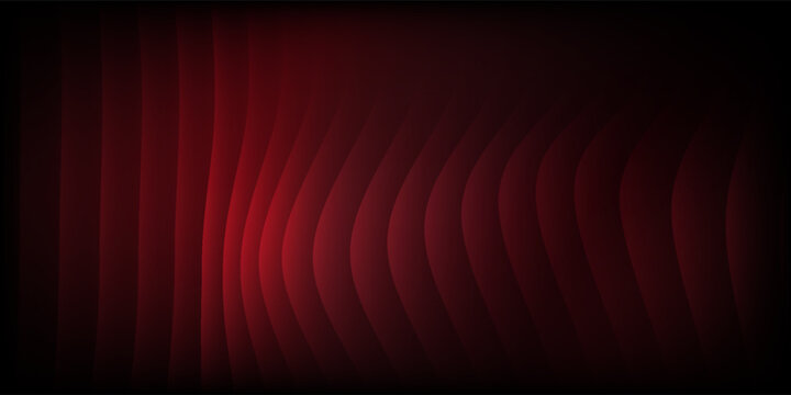 Red abstract red gradient on a black background with glossy glass futuristic style flow digital