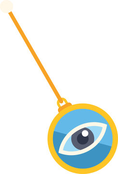 Pendulum with an eye on it for hypnosis and subconscious therapy