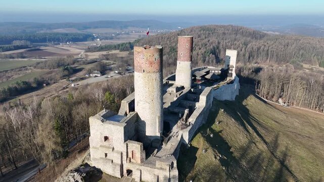 Chęciny Royal Castle &ndash; 4K Aerial Drone Footage