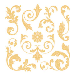 Flourish Heraldic Ornaments Vector Set, Vintage Royal Filigree Scrolls and Decorative Flourishes, Elegant Heraldry Design Elements for Luxury Frames, Wedding Invitations, Certificates, Logos