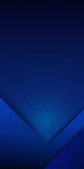 Obraz premium Abstract Dark Blue Corporate Background with Geometric Overlap Layers and Carbon Fiber Texture