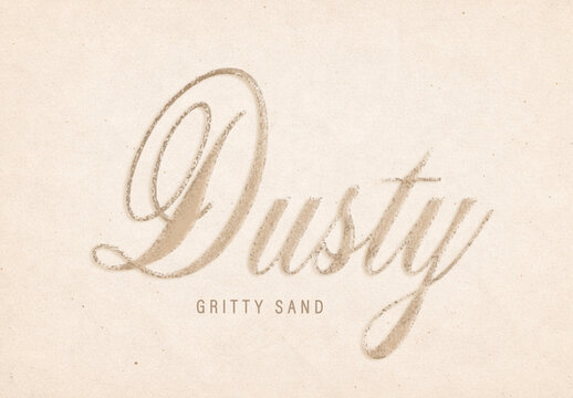 Elegant Gritty Sand Text Effect