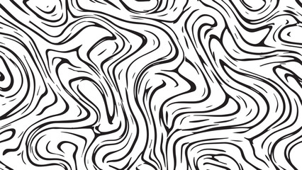 Fototapeta premium Abstract Black and White Marbled Swirls Vector Background