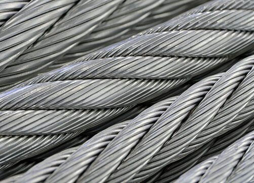 Thick industrial steel cable
