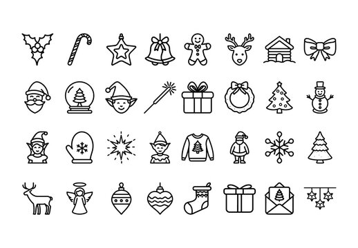 Christmas Icons Set