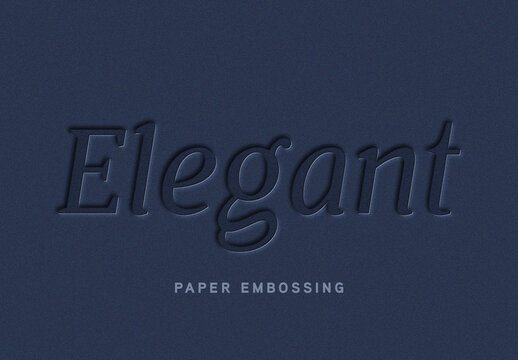 Deep Shadow Paper Embossing Text Effect