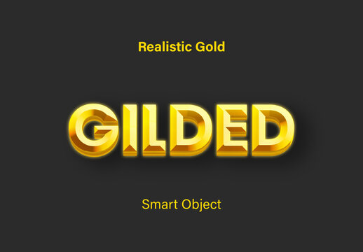 Luxury Realistic Gold Ingot Text Effect