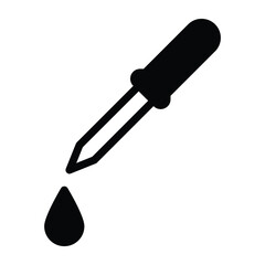 pipette solid icon vector design good for web or mobile app