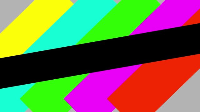 Retro TV Test Pattern Background with Please Stand By Text