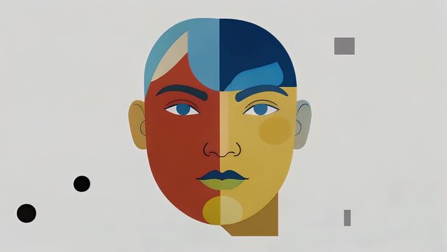 A Set of Stylized Figurative Artworks Presented as a Series of Poster Designs Rendered in a Two-Dimensional Graphic Format