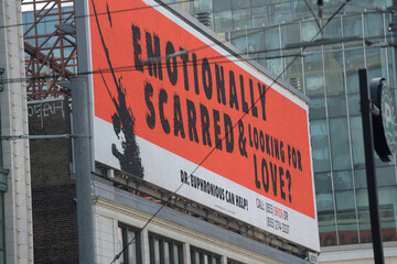 Naklejka premium digital advertisement for the movie 