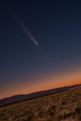 Comet Streams across twilight sky © Carlye