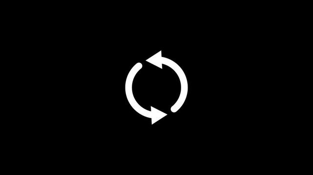 A black screen with a white stylized depiction of a praying mantis